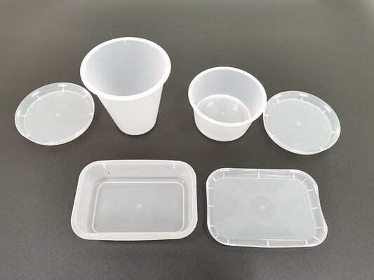 Kontainer Makanan Produk Plastik Injeksi Molded Bagian Custom Molding untuk Tupperware