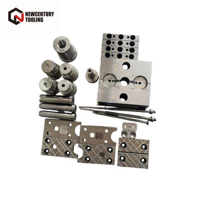 Precision CNC Machined 7075 Aluminum Mold Inserts with Hard Anodized Finish and +/-0.01mm Tolerance for Automotive Components