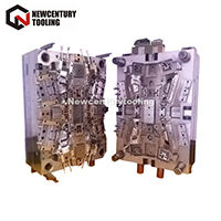 High-Precision 1-Cavity Automotive Dashboard Injection Mold with Mirror Polish S136H Stainless Steel